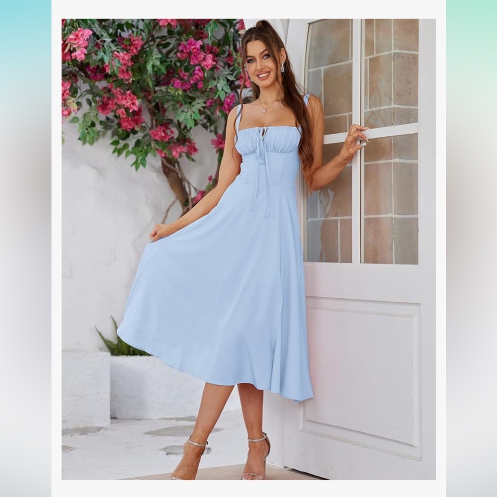Blue summer corset dress NWT